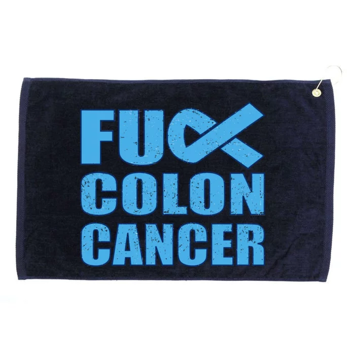 Fuck Colon Cancer Grommeted Golf Towel