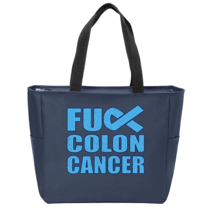 Fuck Colon Cancer Zip Tote Bag