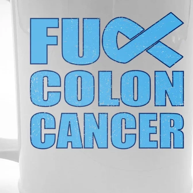 Fuck Colon Cancer Front & Back Beer Stein