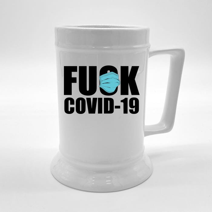 Fuck COVID-19 Front & Back Beer Stein