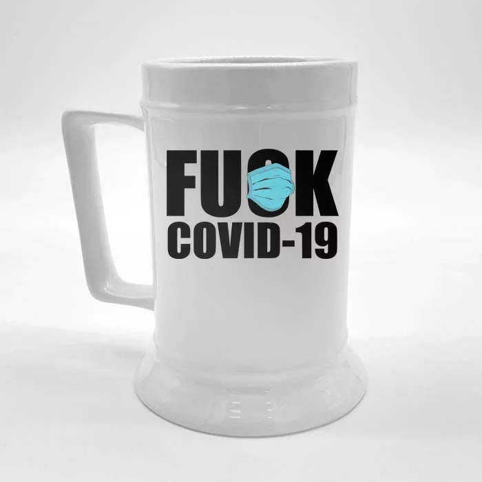 Fuck COVID-19 Front & Back Beer Stein