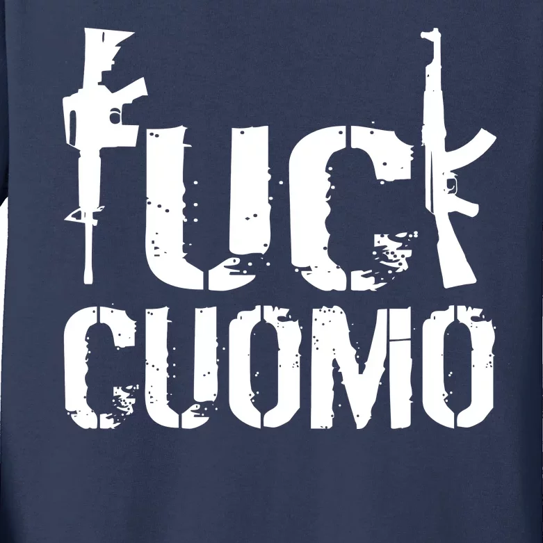 Fuck Cuomo Gun Rights Kids Long Sleeve Shirt