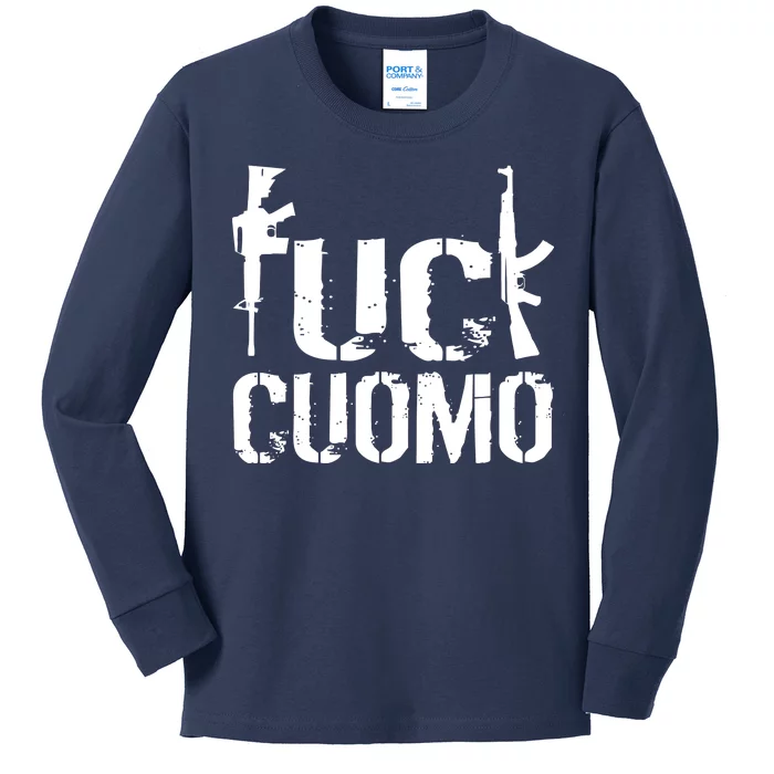 Fuck Cuomo Gun Rights Kids Long Sleeve Shirt