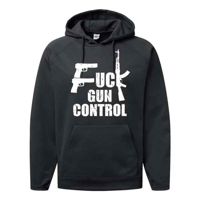 Fuck Gun Control Performance Fleece Hoodie