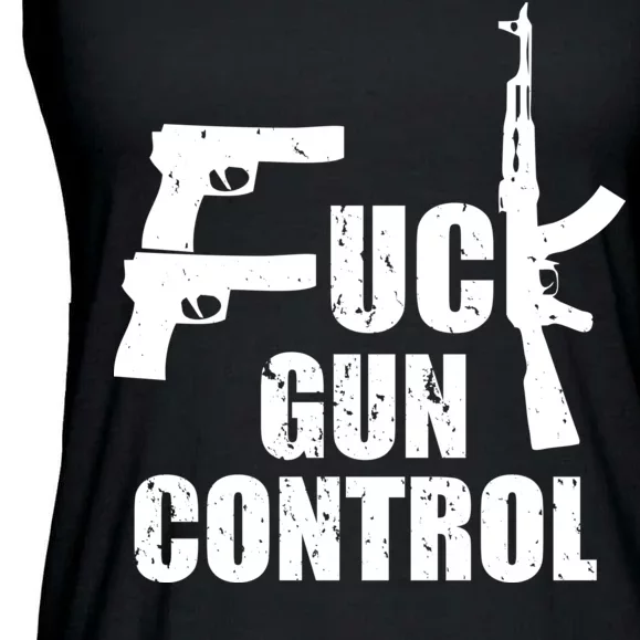 Fuck Gun Control Ladies Essential Flowy Tank