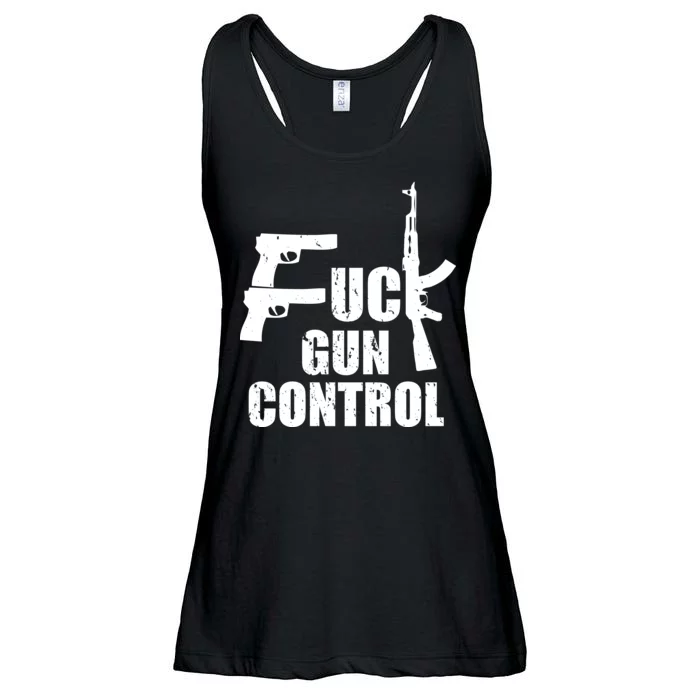 Fuck Gun Control Ladies Essential Flowy Tank