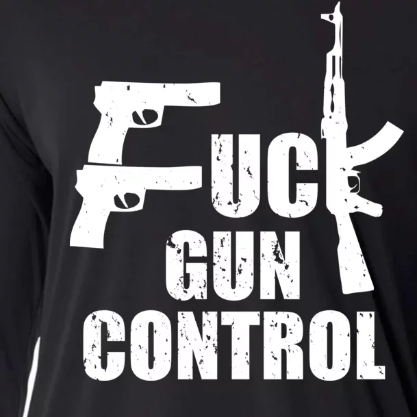 Fuck Gun Control Cooling Performance Long Sleeve Crew