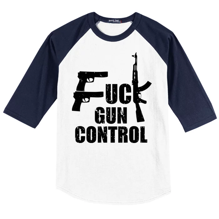 Fuck Gun Control Baseball Sleeve Shirt