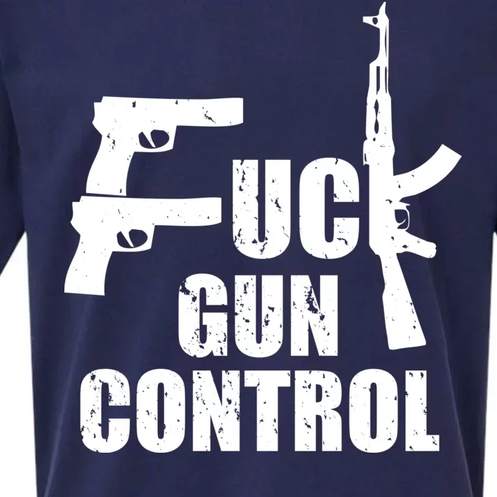 Fuck Gun Control Sueded Cloud Jersey T-Shirt