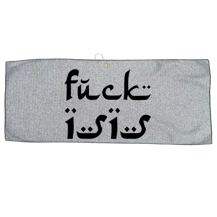 Fuck Isis Arabic Logo Large Microfiber Waffle Golf Towel