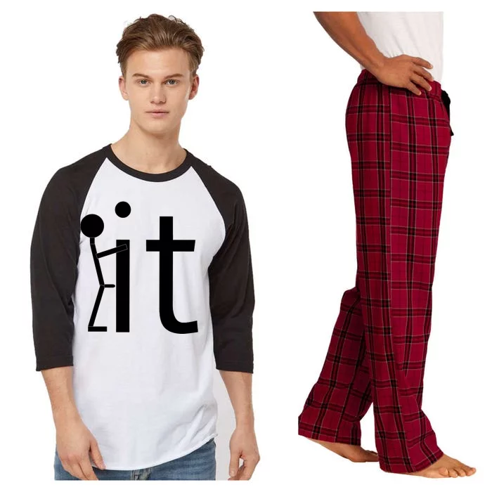 Fuck It Logo Figure Raglan Sleeve Pajama Set