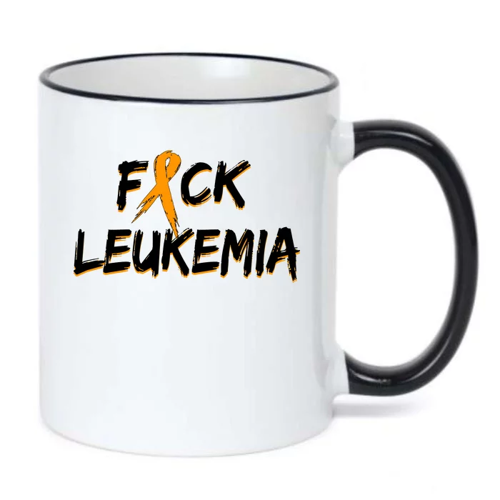 Fuck Leukemia Black Color Changing Mug