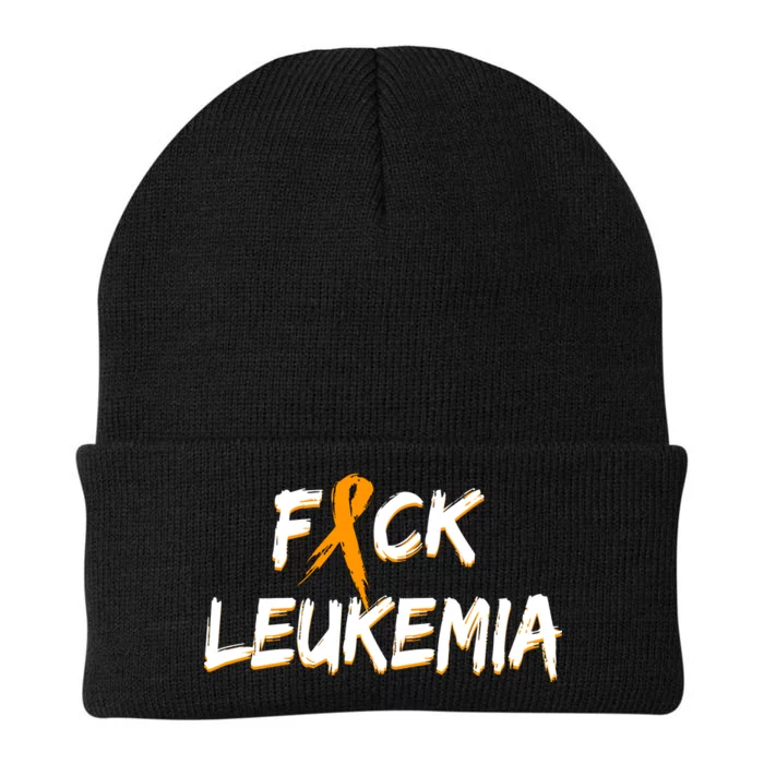 Fuck Leukemia Knit Cap Winter Beanie