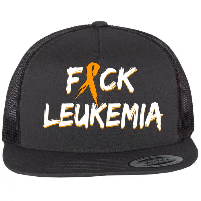 Fuck Leukemia Flat Bill Trucker Hat