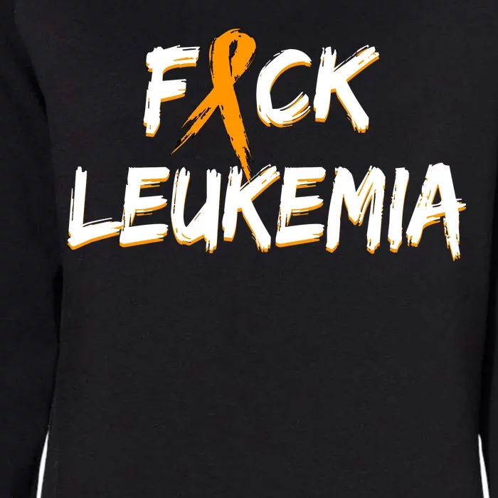 Fuck Leukemia Womens California Wash Sweatshirt