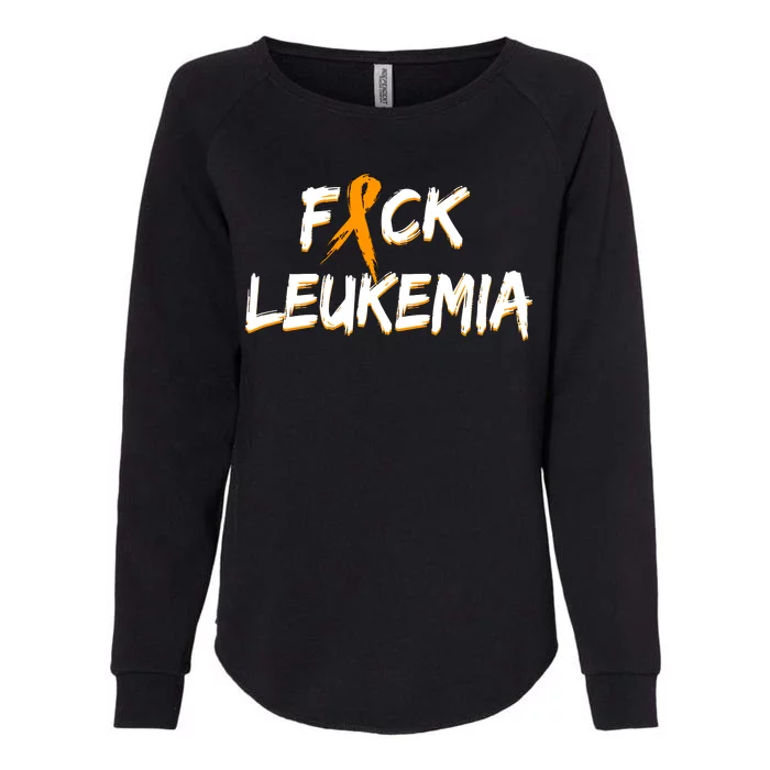 Fuck Leukemia Womens California Wash Sweatshirt