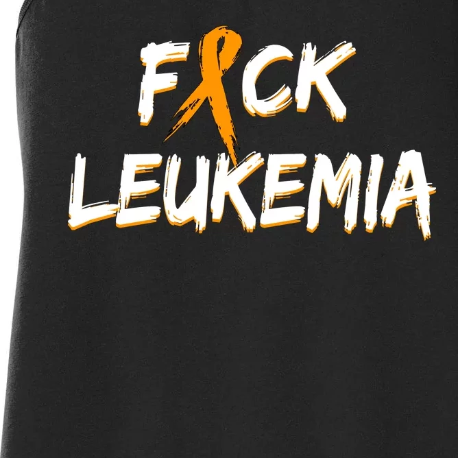 Fuck Leukemia Women's Racerback Tank