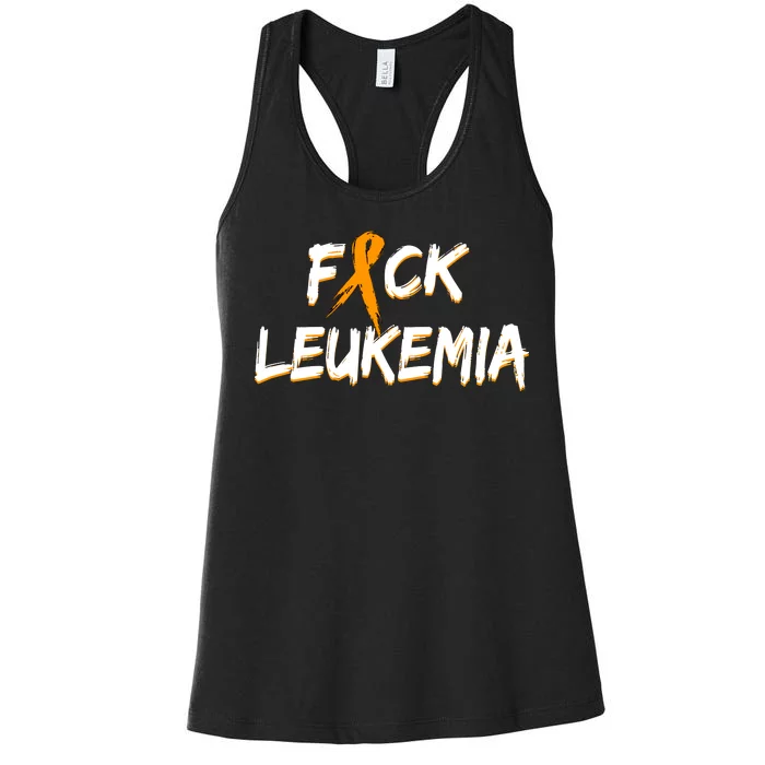 Fuck Leukemia Women's Racerback Tank