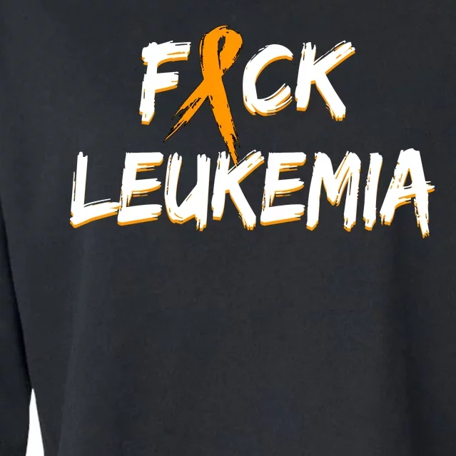 Fuck Leukemia Cropped Pullover Crew