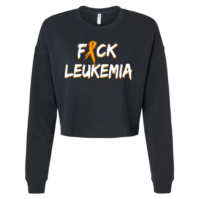 Fuck Leukemia Cropped Pullover Crew