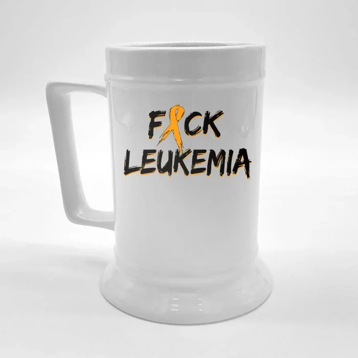 Fuck Leukemia Front & Back Beer Stein