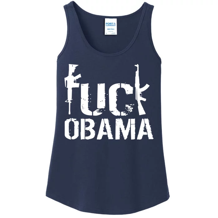 Fuck Obama Gun Rights Ladies Essential Tank