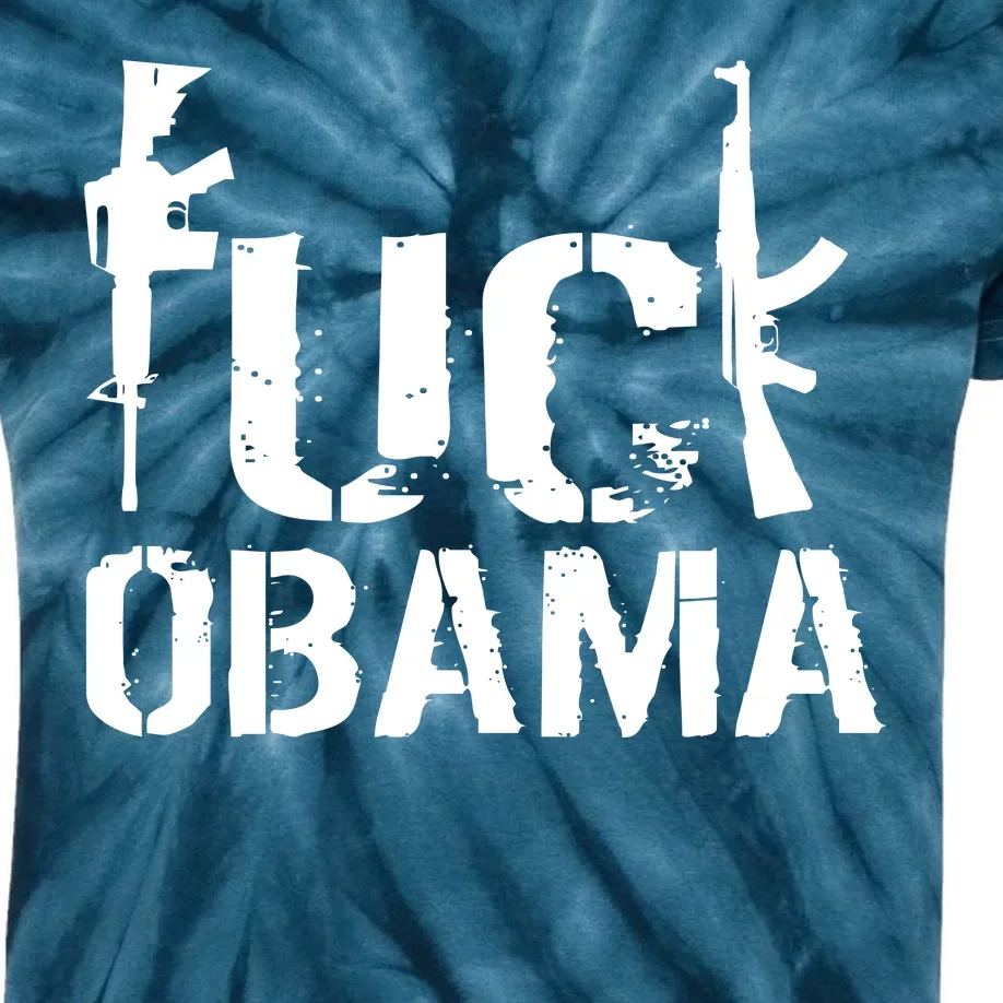 Fuck Obama Gun Rights Kids Tie-Dye T-Shirt