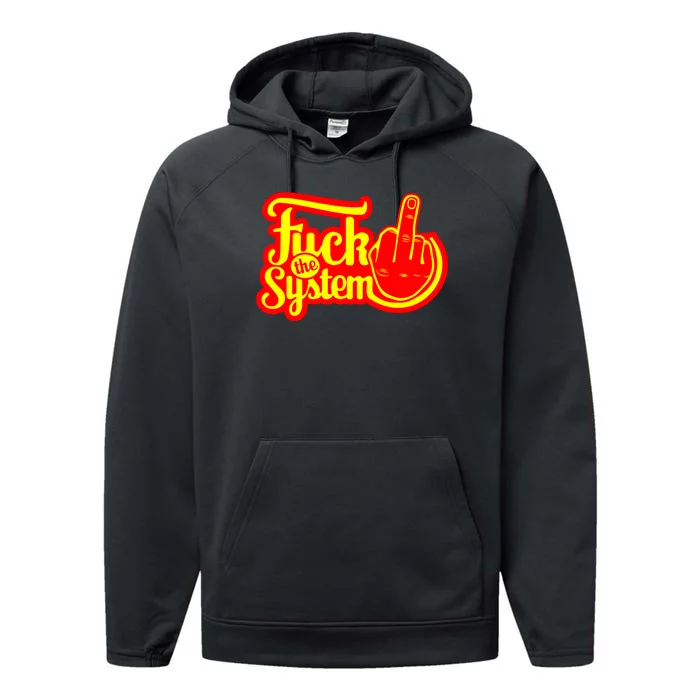 Fuck The System Performance Fleece Hoodie