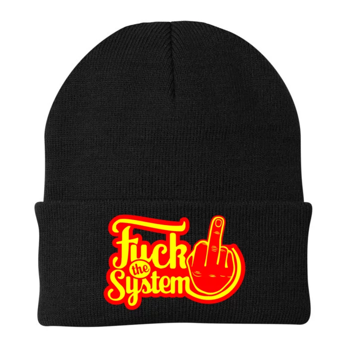 Fuck The System Knit Cap Winter Beanie