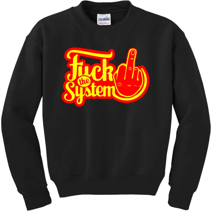 Fuck The System Kids Sweatshirt