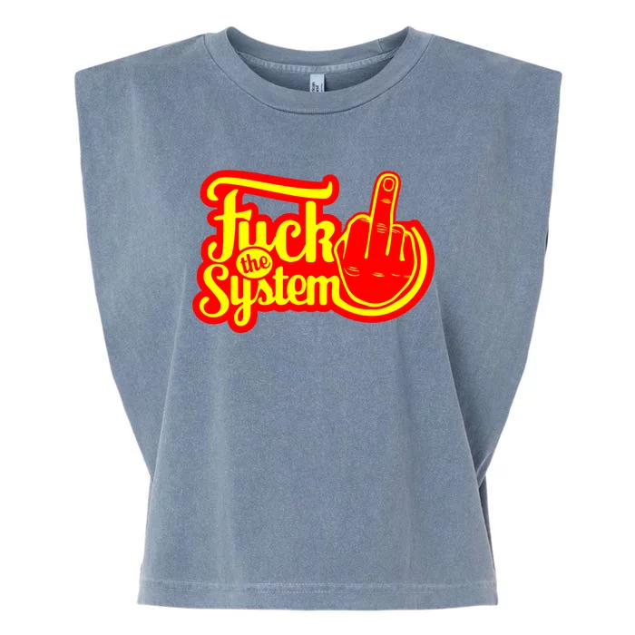 Fuck The System Garment-Dyed Women's Muscle Tee