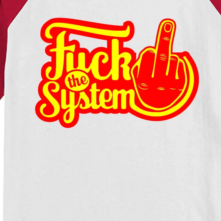 Fuck The System Kids Colorblock Raglan Jersey