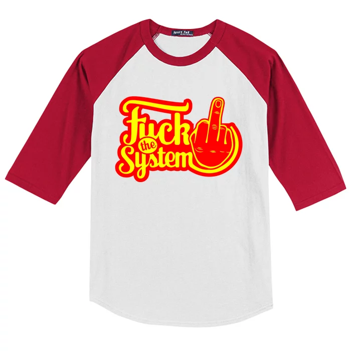 Fuck The System Kids Colorblock Raglan Jersey