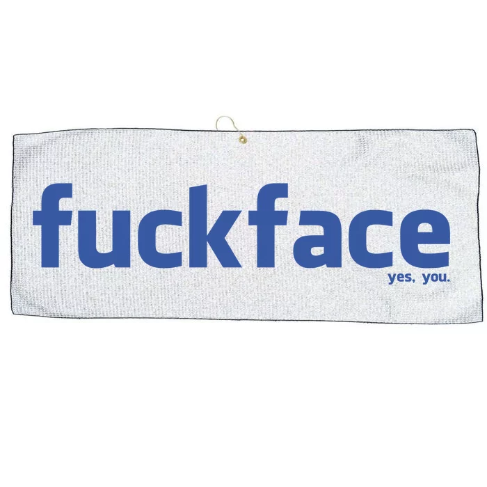 Fuckface Yes You Large Microfiber Waffle Golf Towel