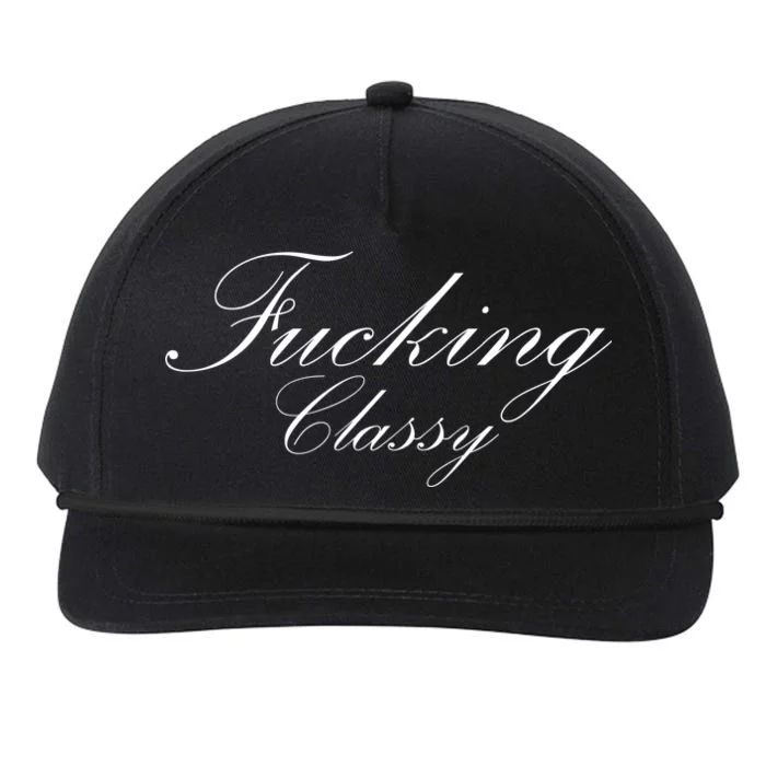 Fucking Classy Snapback Five-Panel Rope Hat