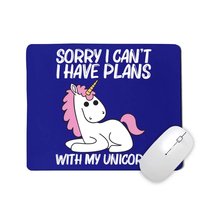 Funny Unicorn Designs Mythical Horse Lovers Cool Gift Mousepad