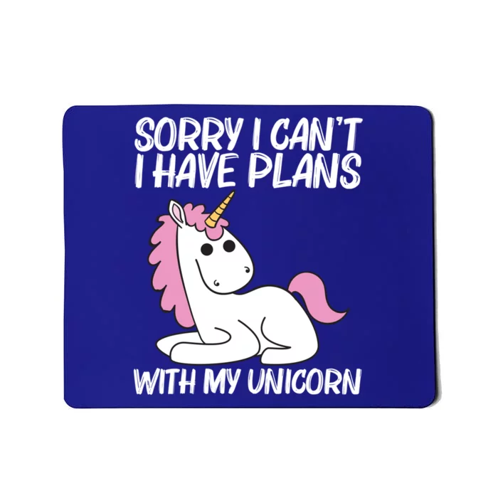 Funny Unicorn Designs Mythical Horse Lovers Cool Gift Mousepad