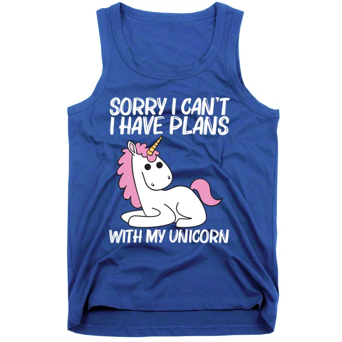 Funny Unicorn Designs Mythical Horse Lovers Cool Gift Tank Top