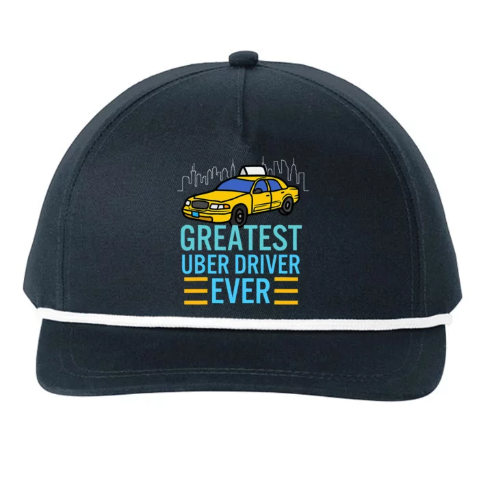 Funny Uber Drivers For Greatest Uber Snapback Five-Panel Rope Hat