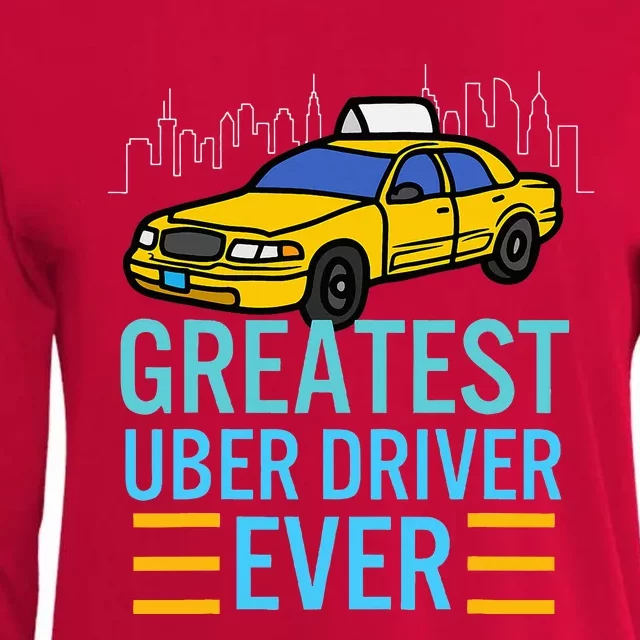 Funny Uber Drivers For Greatest Uber Womens Cotton Relaxed Long Sleeve T-Shirt