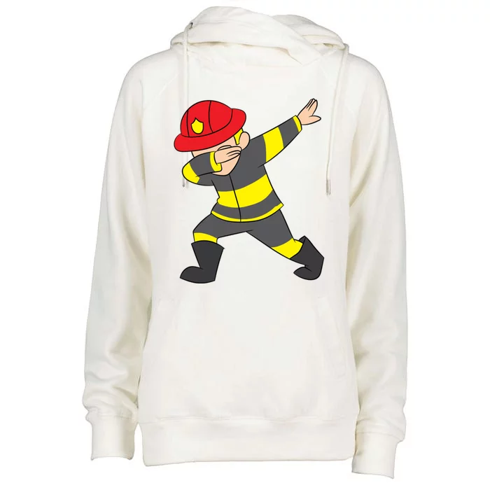 Firefighter Uniform Design Dabbing Dab Gift Womens Funnel Neck Pullover Hood