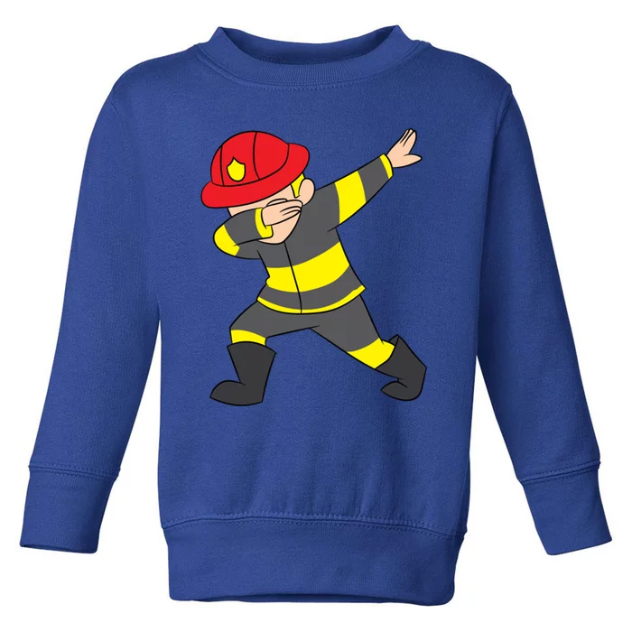 Firefighter Uniform Design Dabbing Dab Gift Toddler Sweatshirt