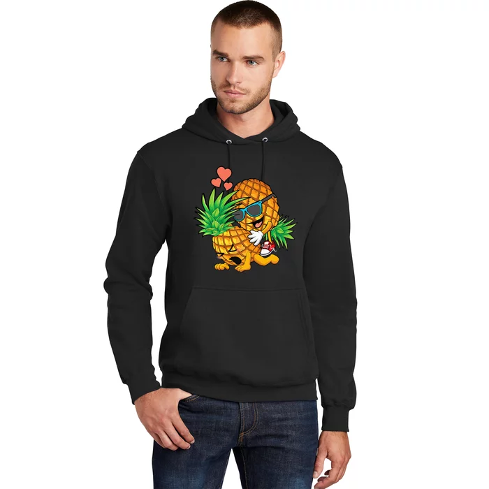 Funny Upside Down Pineapple Swinger Gift For Hoodie