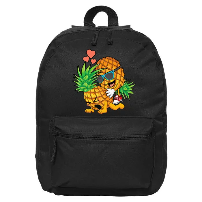 Funny Upside Down Pineapple Swinger Gift For 16 in Basic Backpack