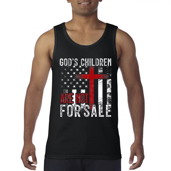 Gods Children Are Not For Sale Funny Political Tank Top