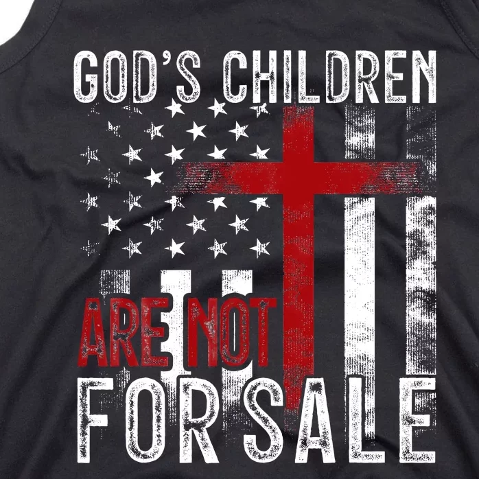 Gods Children Are Not For Sale Funny Political Tank Top