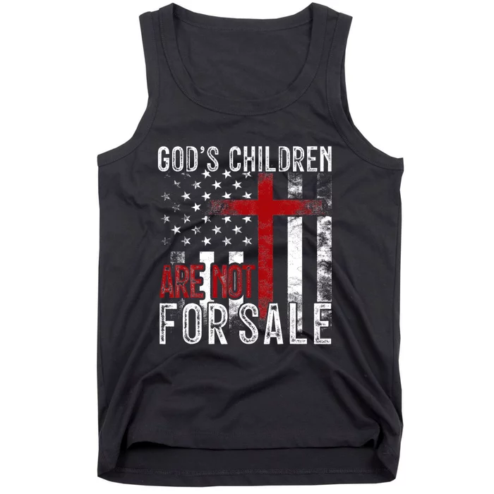 Gods Children Are Not For Sale Funny Political Tank Top