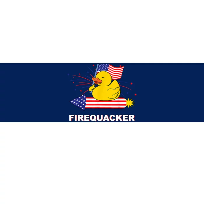 Firequacker Usa Duck Firework 4th Of July Bumper Sticker