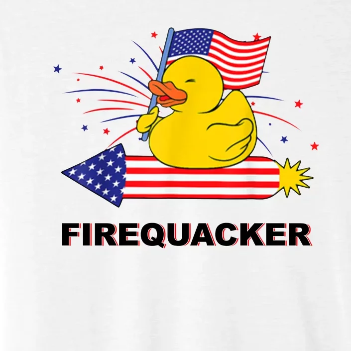 Firequacker Usa Duck Firework 4th Of July ChromaSoft Performance T-Shirt