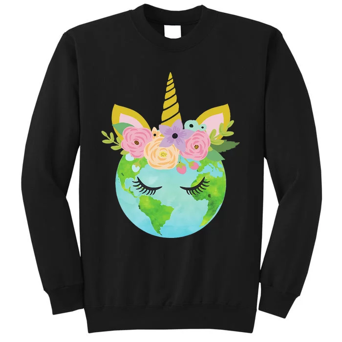 Floral Unicorn Earth Day Sweatshirt